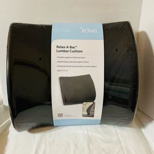 DMI Relax-A-Bac - 13x14 Lumbar Back Support Cushion Pillow NEW